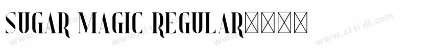 sugar magic regular字体转换